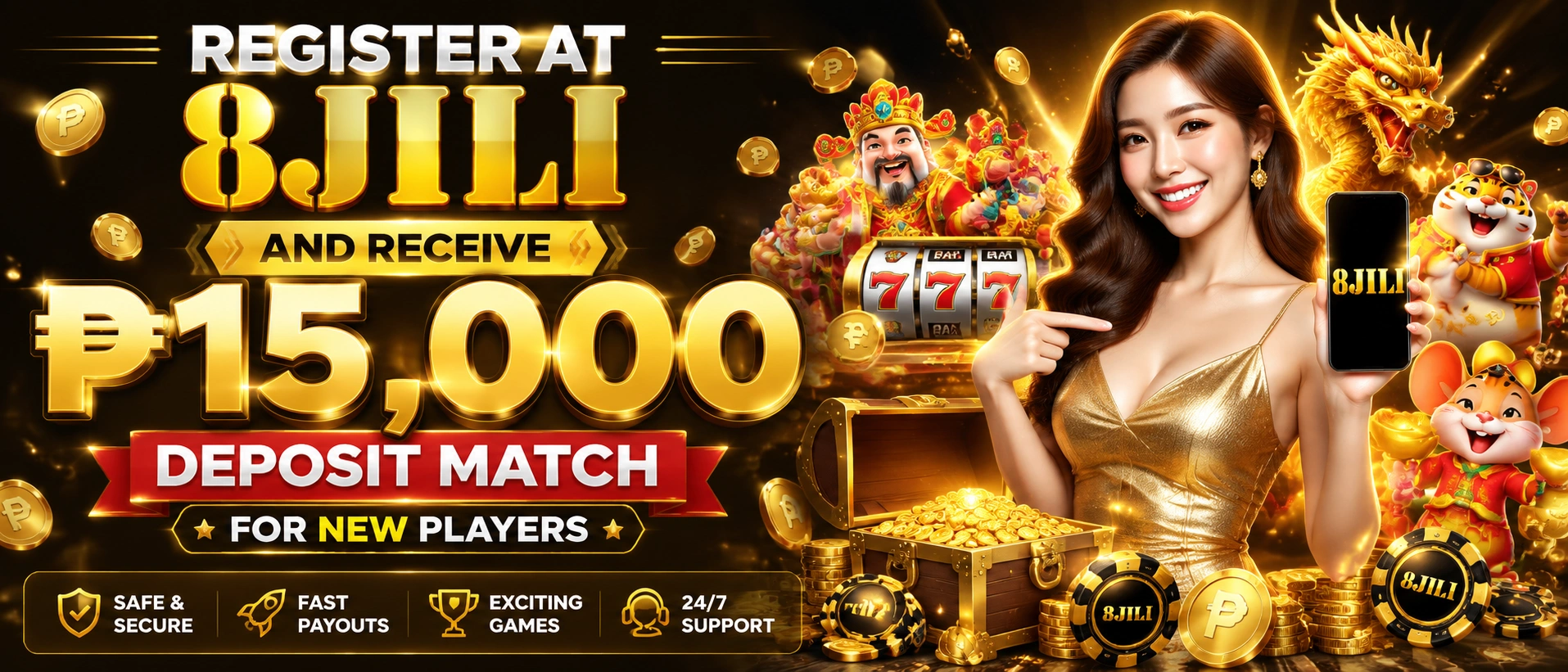 8JILI live casino visual for mobile-first play