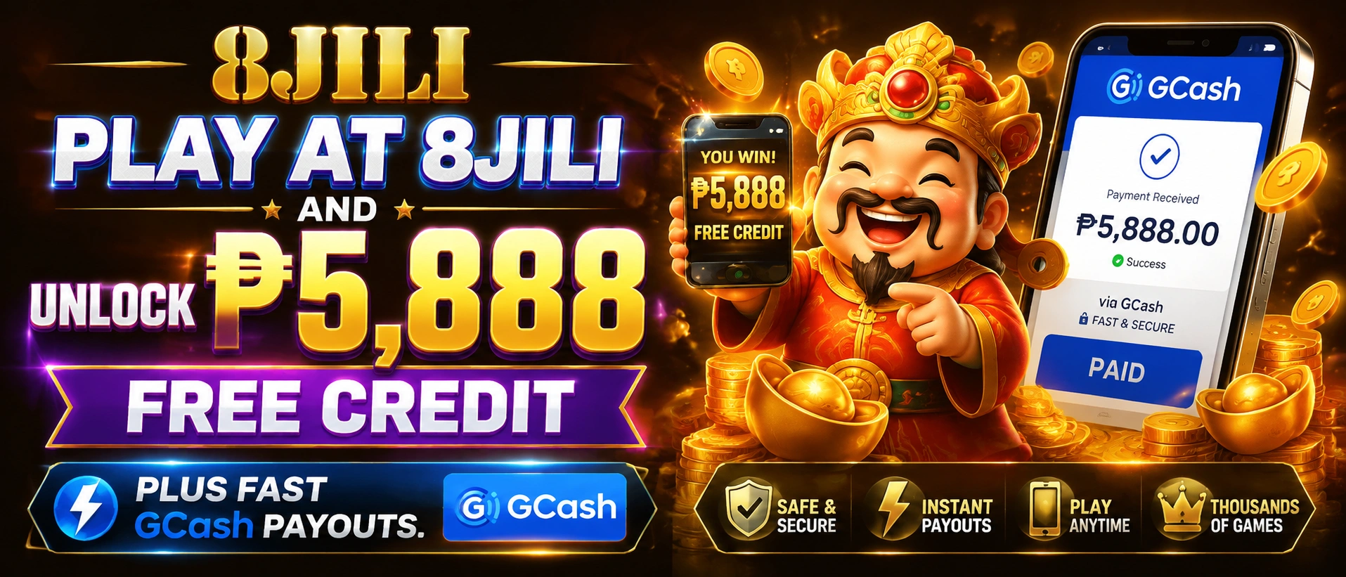 8JILI sports and casino category visual