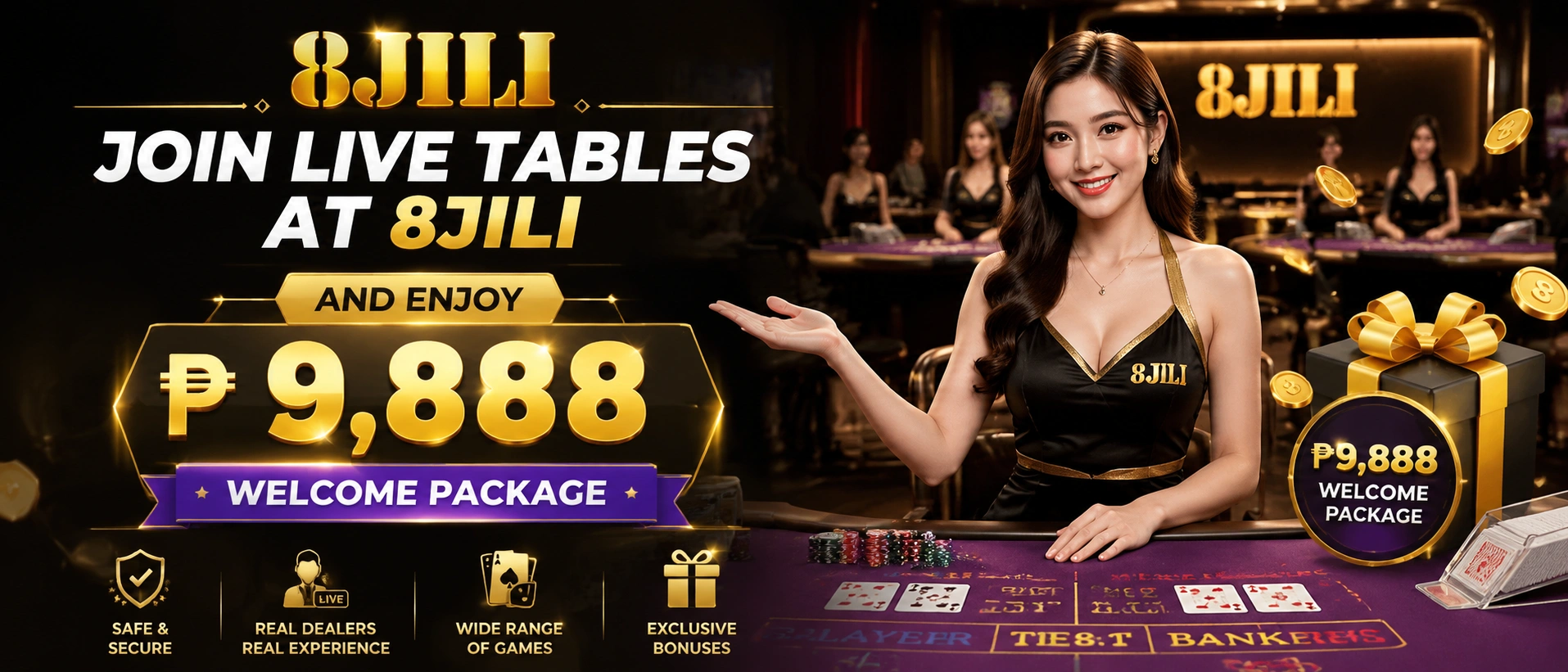 8JILI live casino lobby preview
