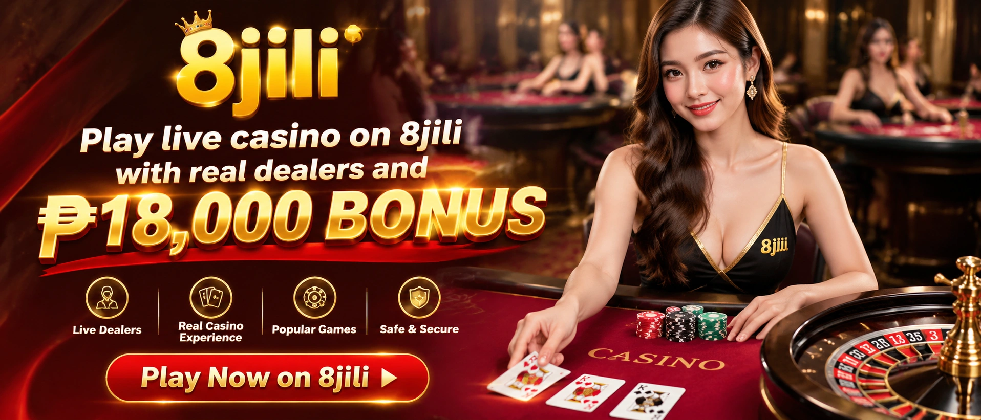 8JILI live casino mobile interface preview